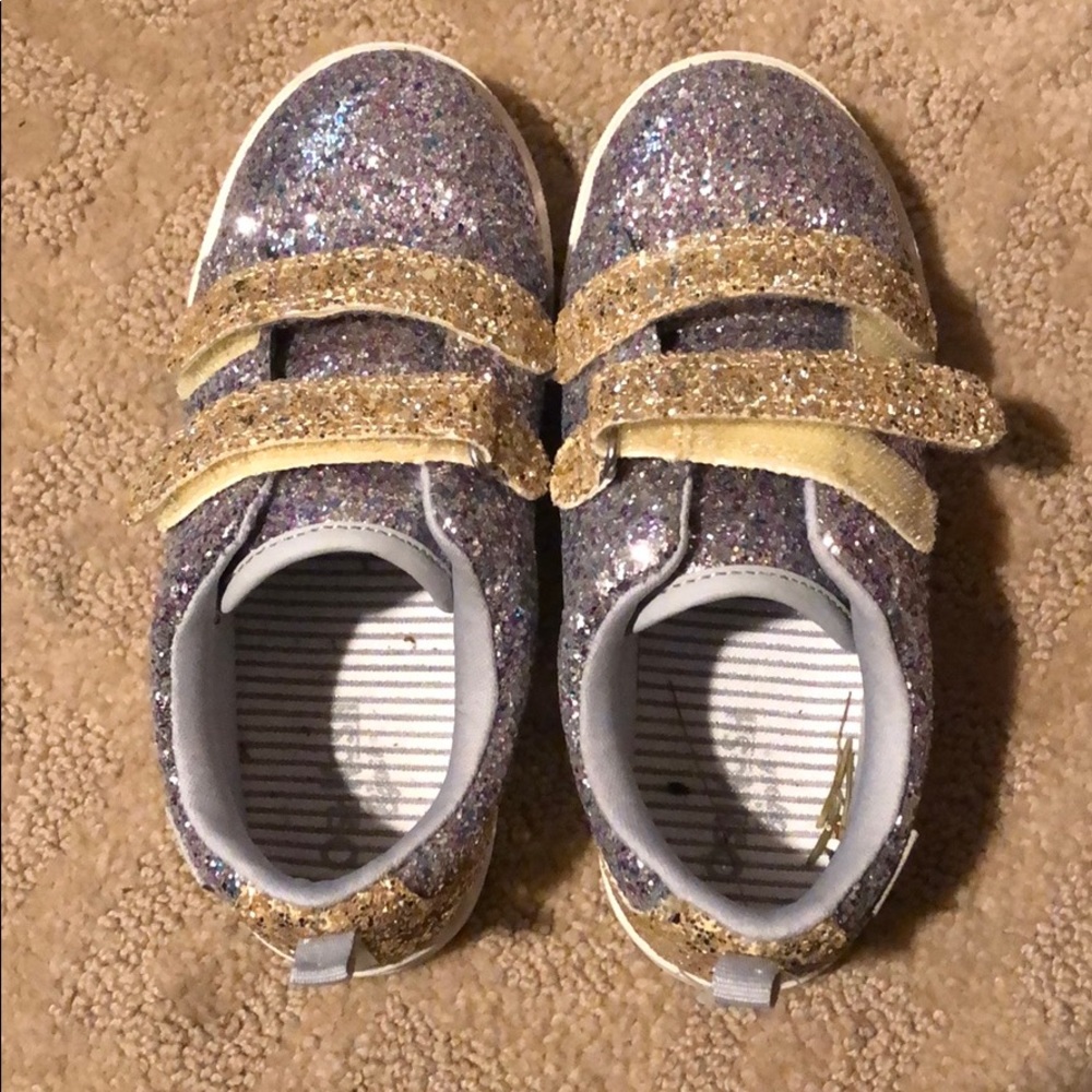Girls size 12 glitter shoes